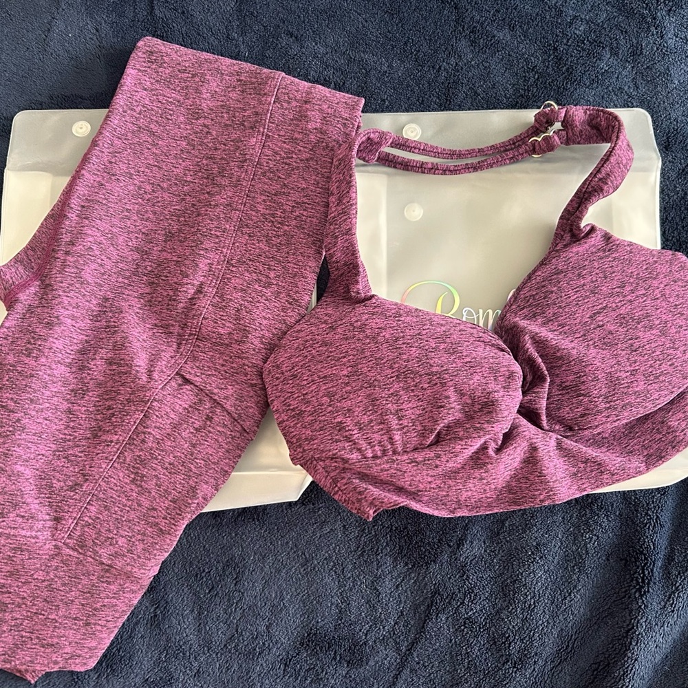 Purple Bombshell V-Back Set